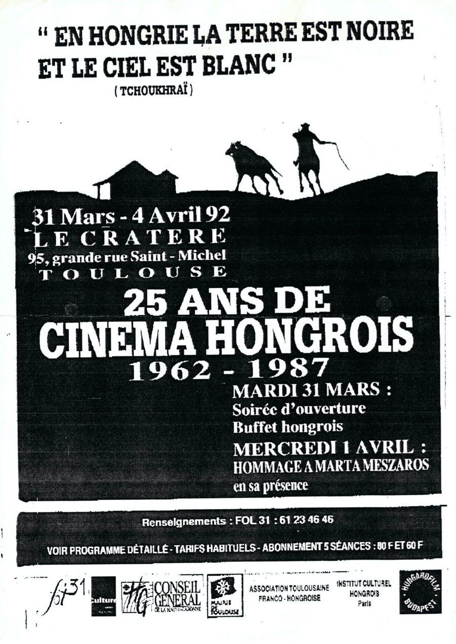 Programme 25 ans de cinéma hongrois 4 1992