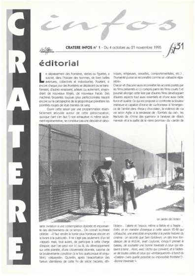 Programme 1 du 4 octobre au 21 novembre 1995