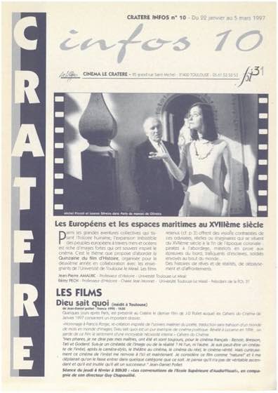 Programme 10 du 22 janvier au 4 mars 1997