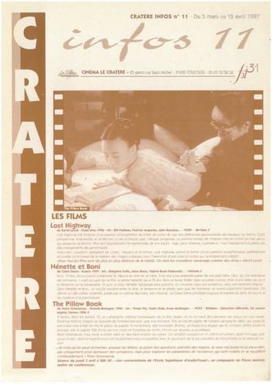 Programme 11 du 5 mars au 15 avril 1997