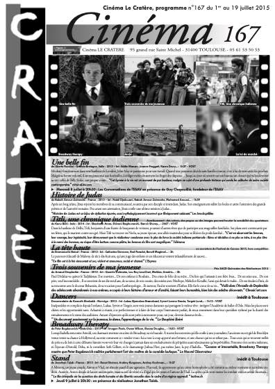 Programme 167 du 1er au 19 juillet 2015