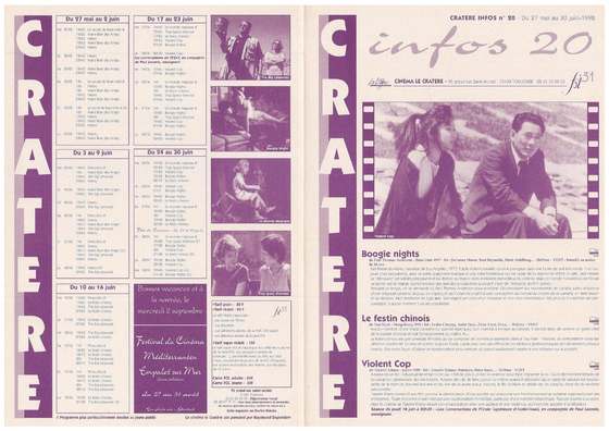 Programme 20 du 27 mai au 30 juin 1998