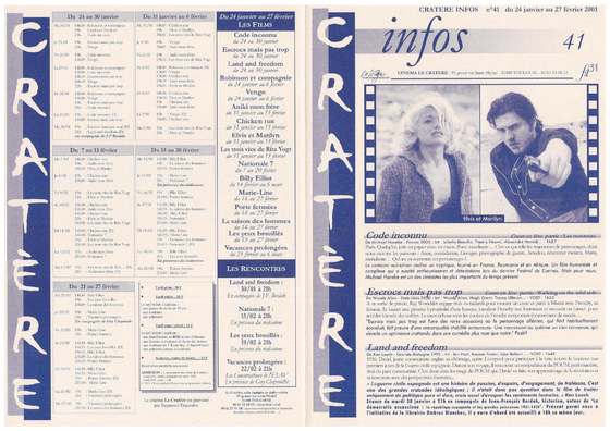 Programme 41 du 24 janvier au 27 février 2001