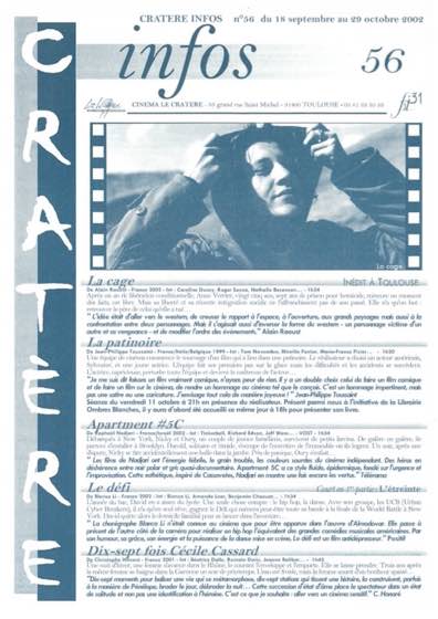 Programme 56 du 18 septembre au 29 octobre 2002