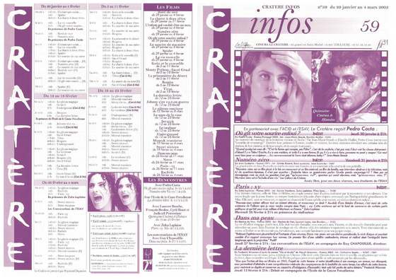Programme 59 du 29 janvier au 4 mars 2003
