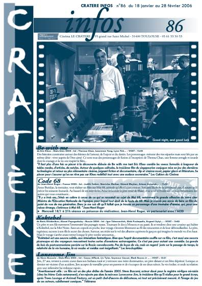 Programme 86 du 18 janvier au 28 février 2006