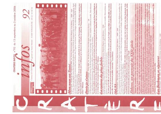 Programme 92 du 13 septembre au 3 octobre 2006