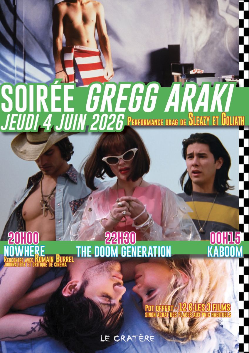 L’affiche de Soirée Greg Araki