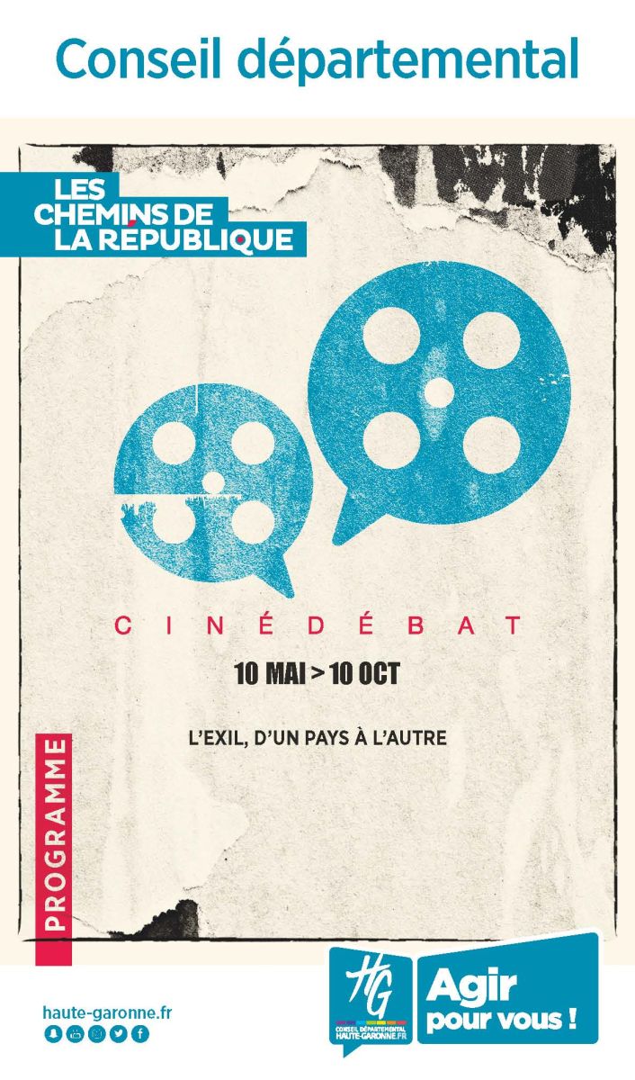 L’affiche du film Les Chemins de la République : L’exil, d’un pays à l’autre